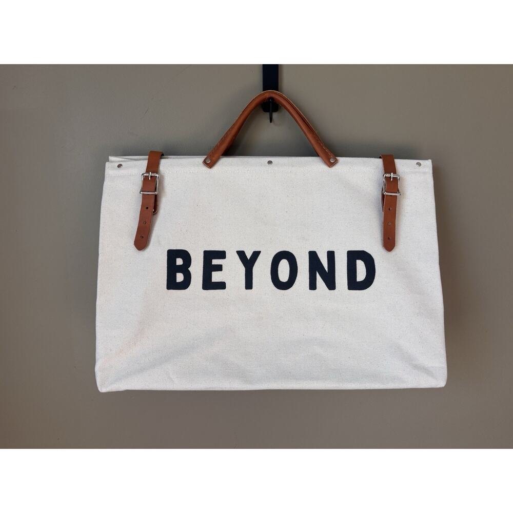 Forest Bound Escape Canvas Weekender Bag With Leather Straps “BEYOND”